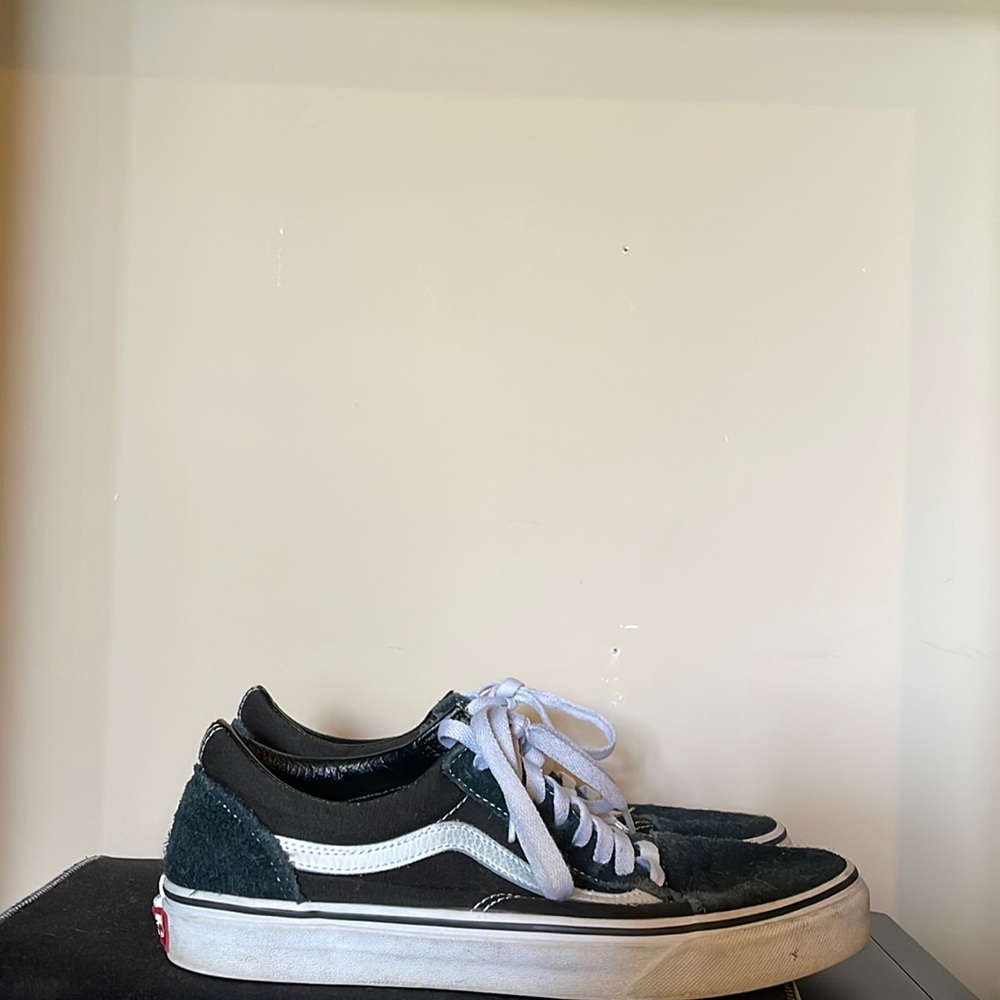 Black and White Vans Old Skool Sneakers